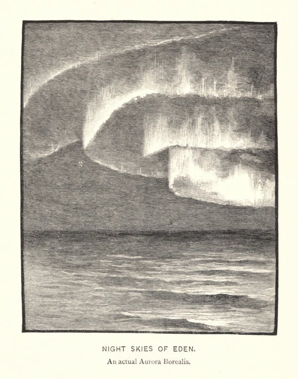 illustration of aurora borealis northern lights