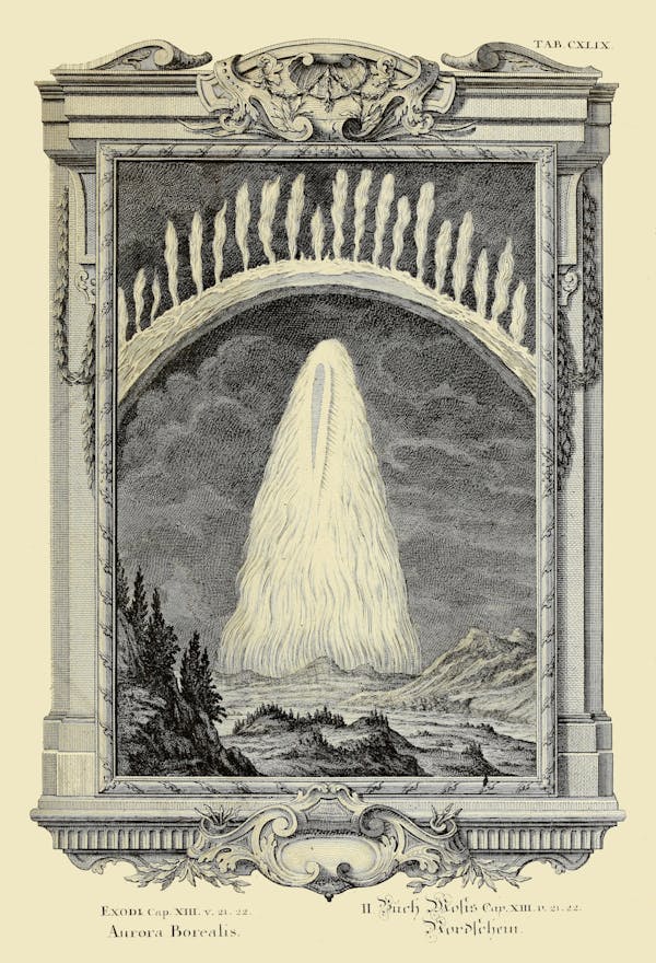 illustration of aurora borealis northern lights