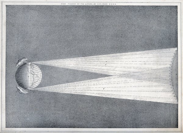 illustration of aurora borealis northern lights