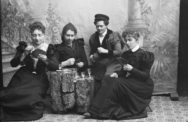 Studio photograph of people posing