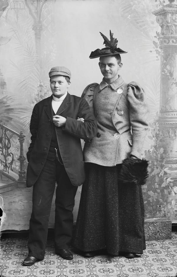 Studio photograph of people posing