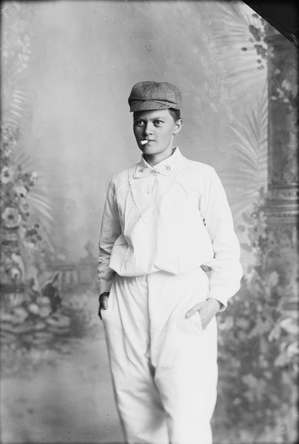 Studio photograph of people posing