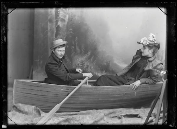 Studio photograph of people posing