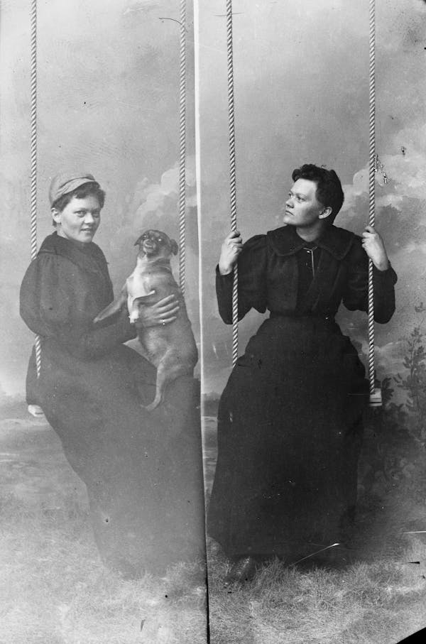 Studio photograph of people posing