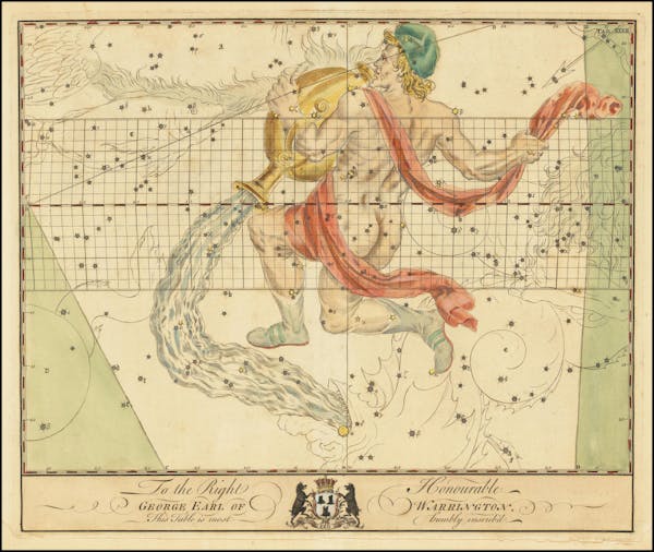 Constellation chart from Bevis