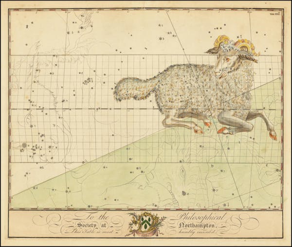 Constellation chart from Bevis