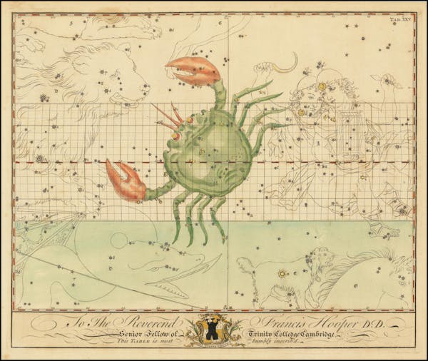 Constellation chart from Bevis