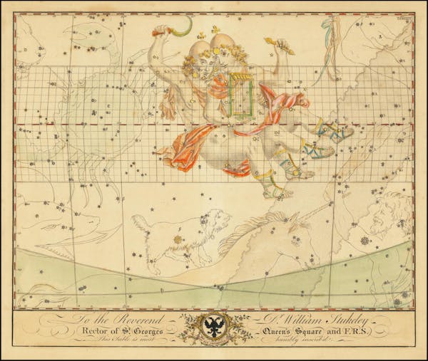 Constellation chart from Bevis