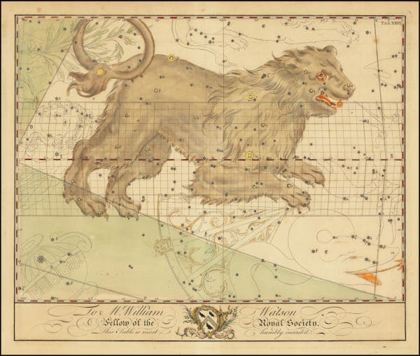 Constellation chart from Bevis