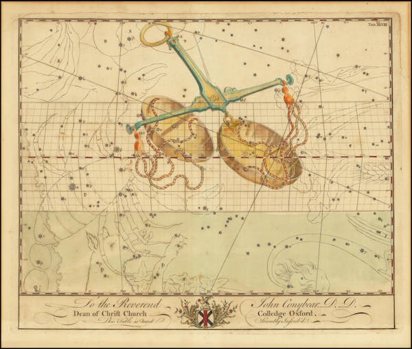 Constellation chart from Bevis