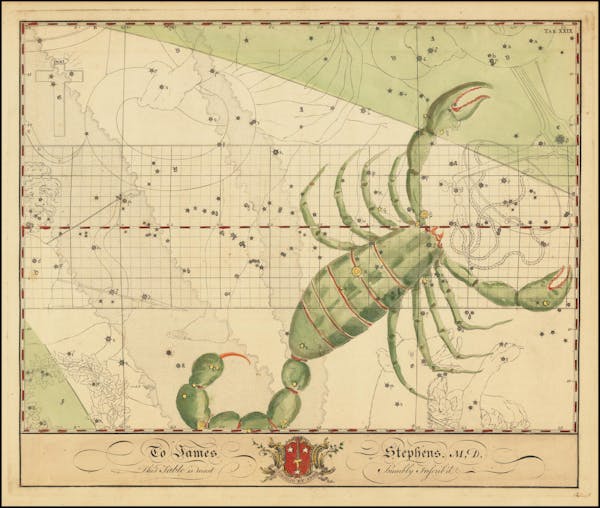 Constellation chart from Bevis