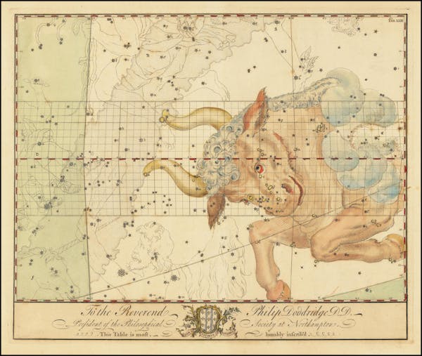 Constellation chart from Bevis