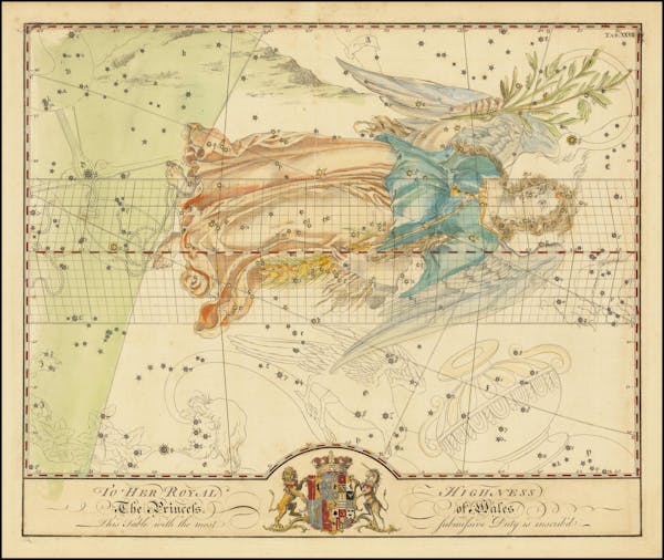 Constellation chart from Bevis