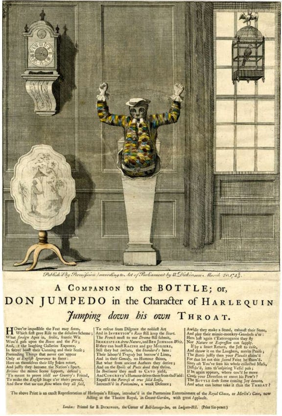 bottle conjuror cartoon