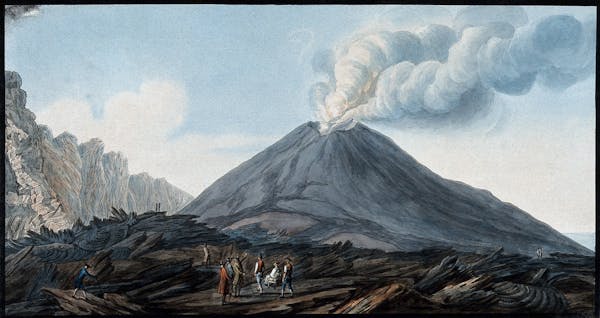 Coloured engraving based on Fabris' gouache