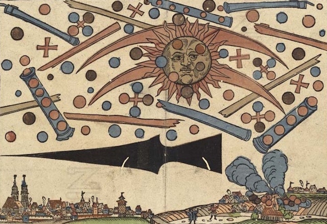 Celestial Phenomenon Over Nuremberg, April 14th, 1561