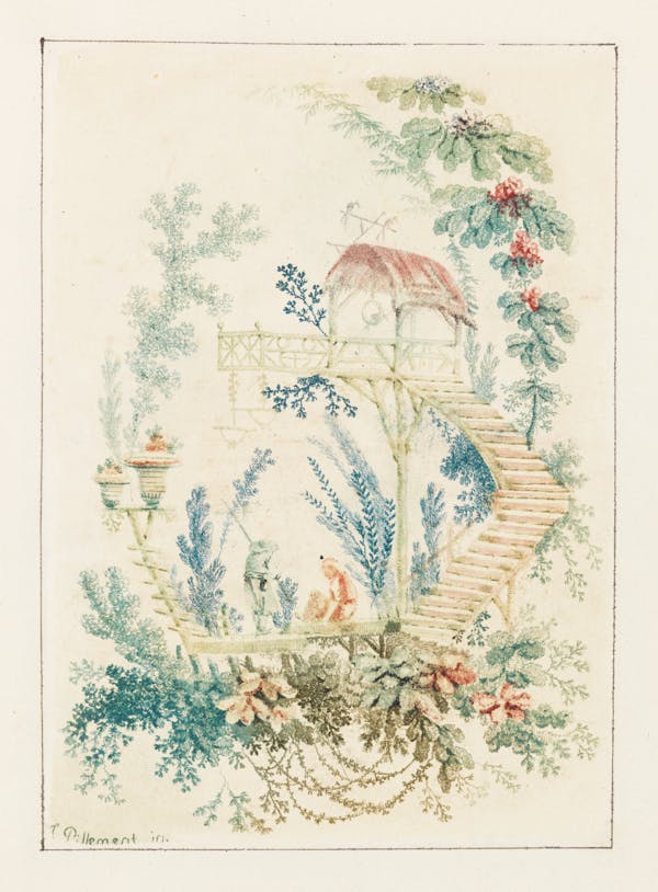 Design in a chinoiserie style.