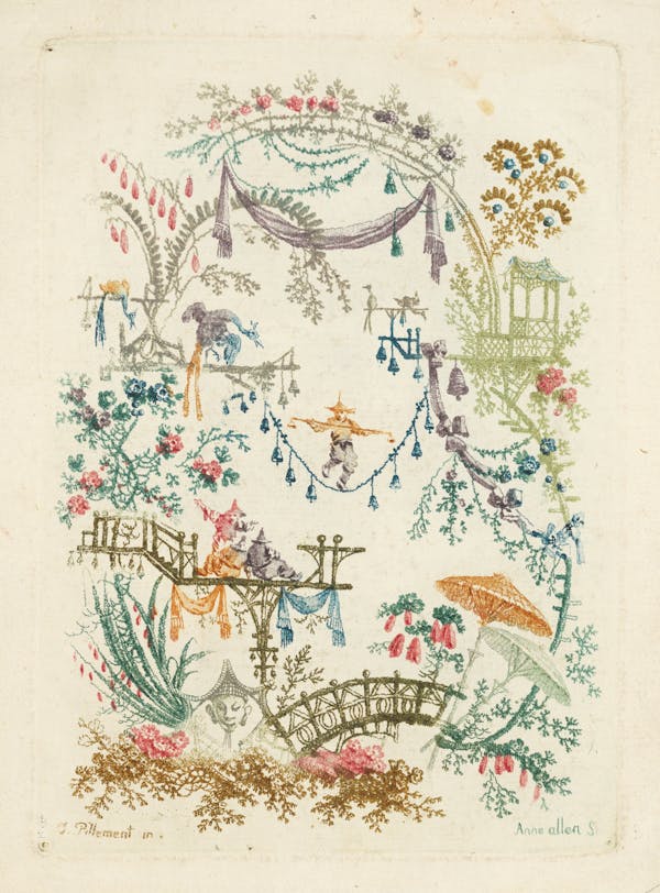 Design in a chinoiserie style.