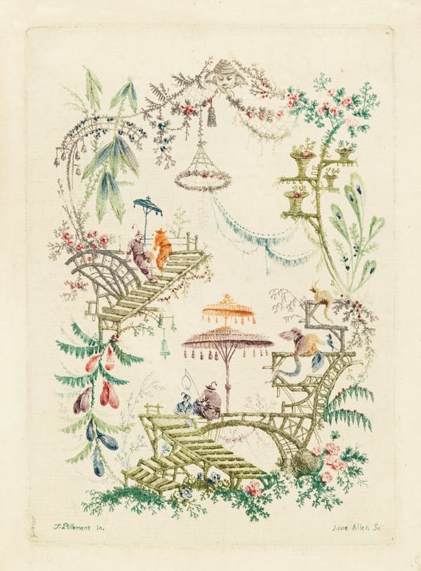 Design in a chinoiserie style.