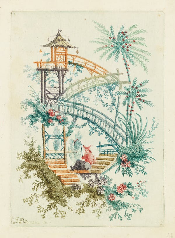 Design in a chinoiserie style.