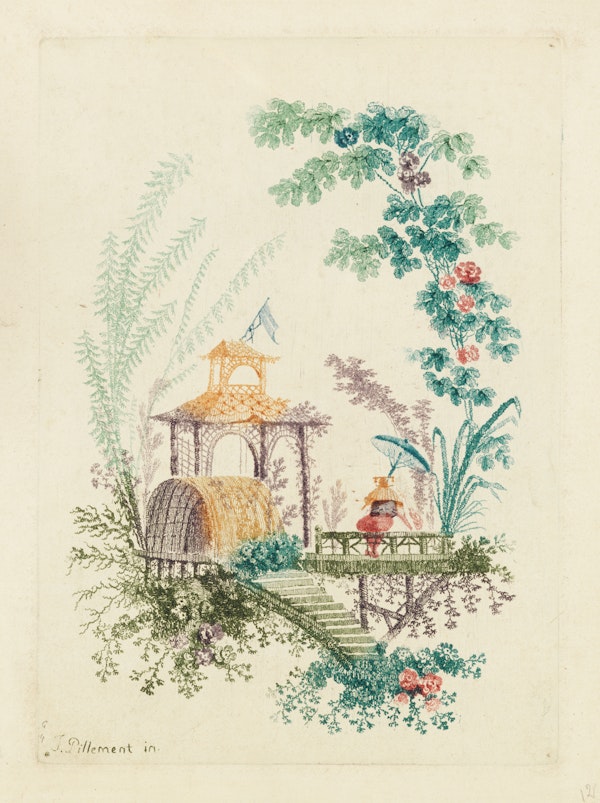 Design in a chinoiserie style.