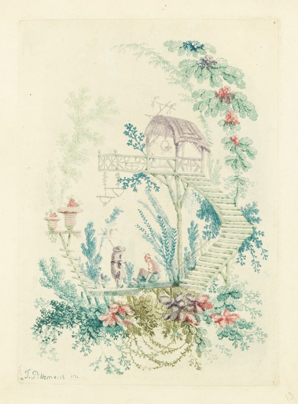 Design in a chinoiserie style.