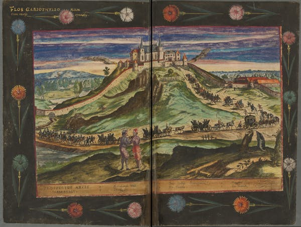 Illustration of the commemorative events held for Elisabeth of Hessen’s christening.