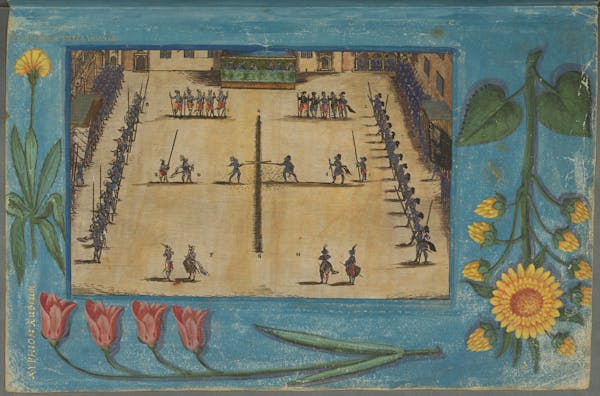 Illustration of the commemorative events held for Elisabeth of Hessen’s christening.