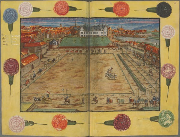 Illustration of the commemorative events held for Elisabeth of Hessen’s christening.