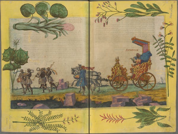 Illustration of the commemorative events held for Elisabeth of Hessen’s christening.