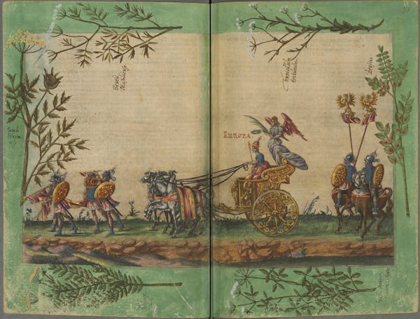 Illustration of the commemorative events held for Elisabeth of Hessen’s christening.