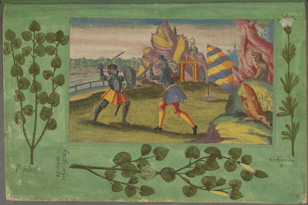 Illustration of the commemorative events held for Elisabeth of Hessen’s christening.
