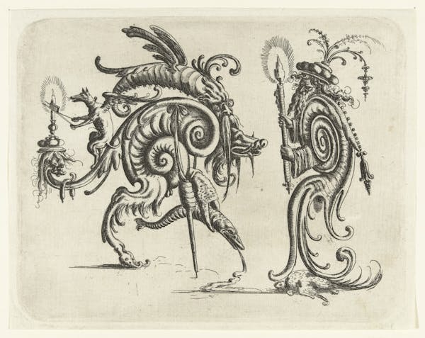 Grotesque etching