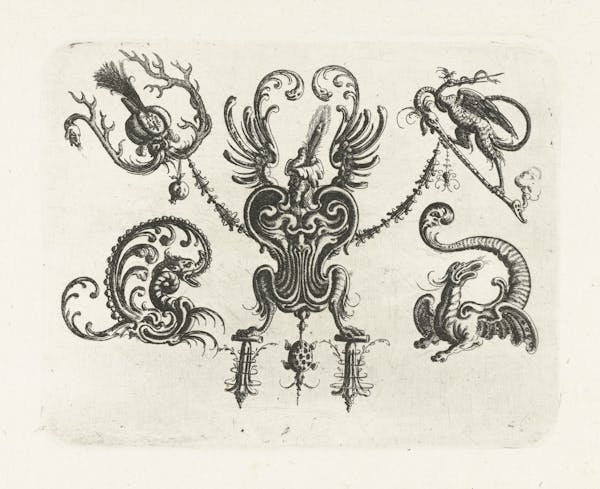 Grotesque etching