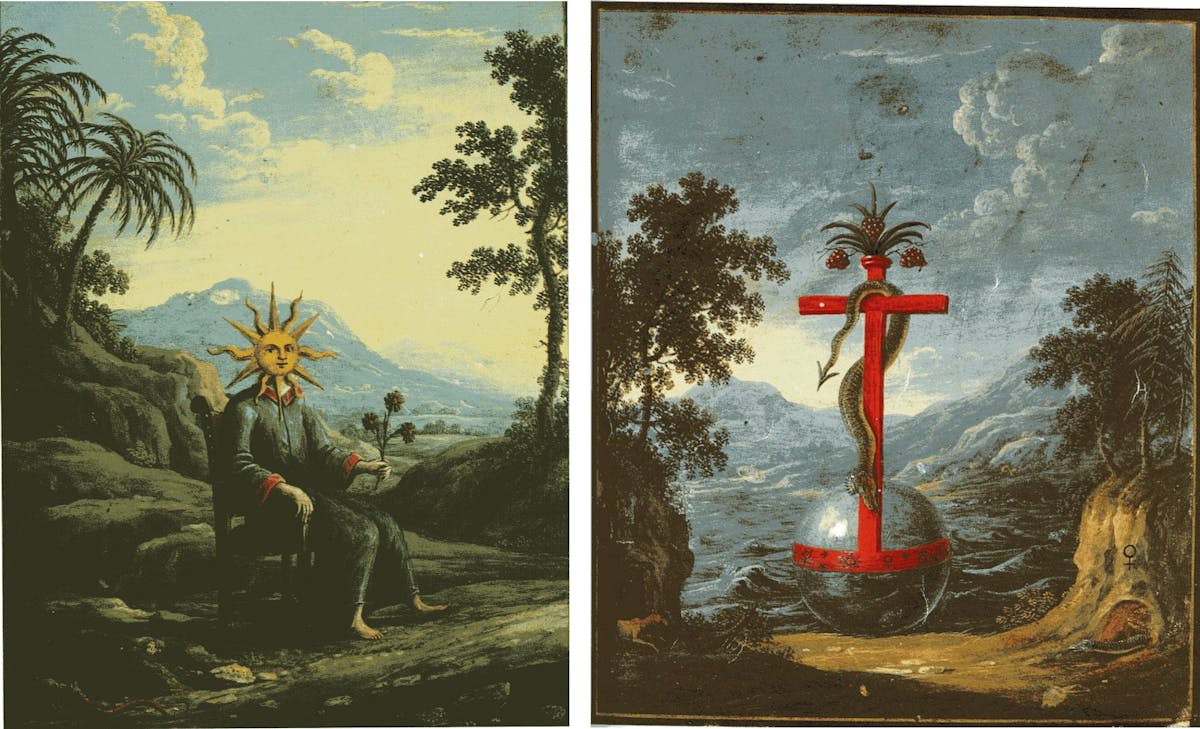 manuscript illustration from Clavis Artis