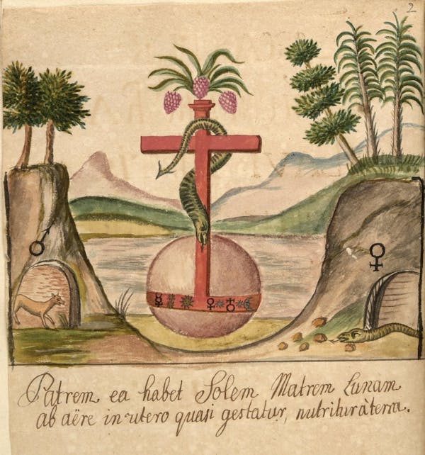 illustration from *Clavis Artis* manuscript