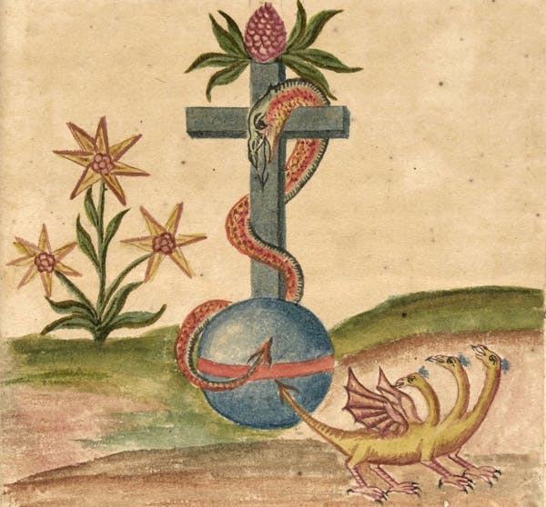 illustration from *Clavis Artis* manuscript