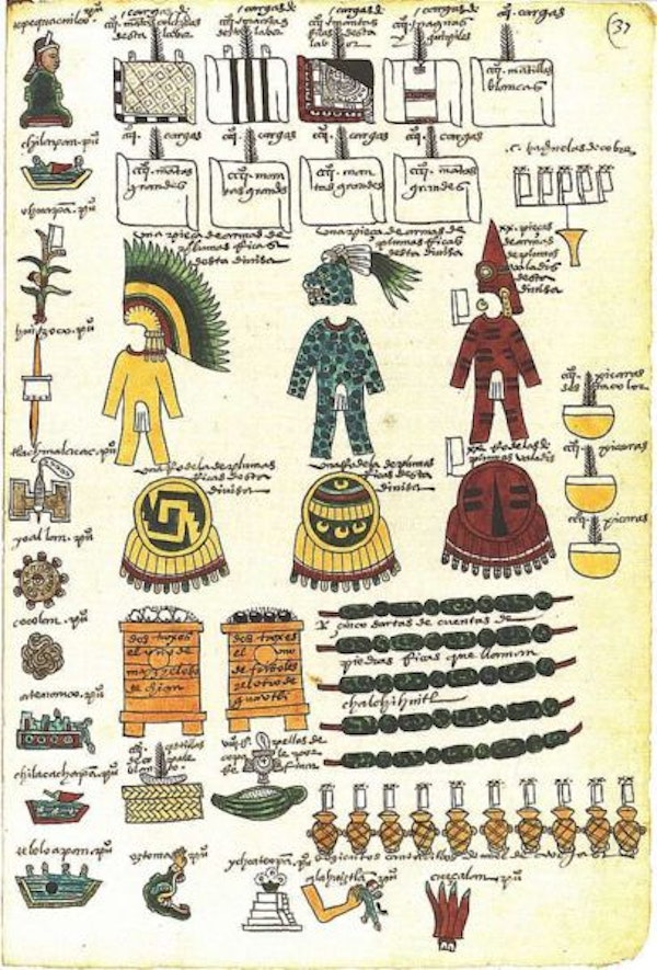 Codex Mendoza (1542) – The Public Domain Review