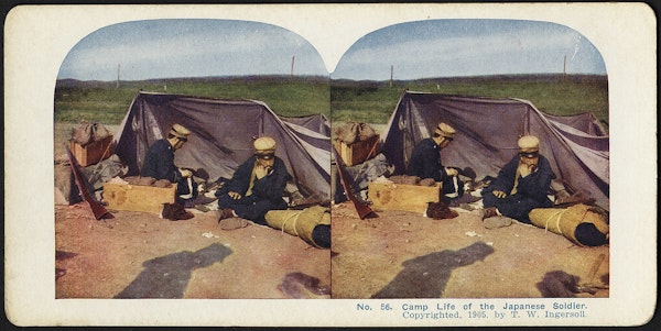 Camp life of the Japanese soldier