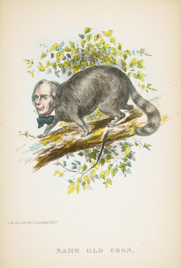 Comic illustration by H. L. Stephens of human-animal hybrid