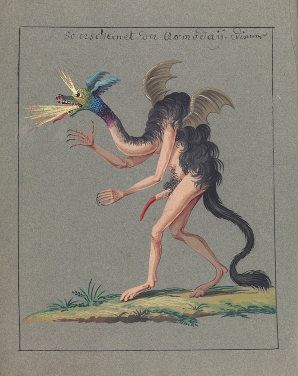 L0076384 Illustration of a 
hybrid monster.