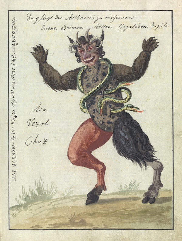 L0076360 A compendium about demons and magic. MS 1766.