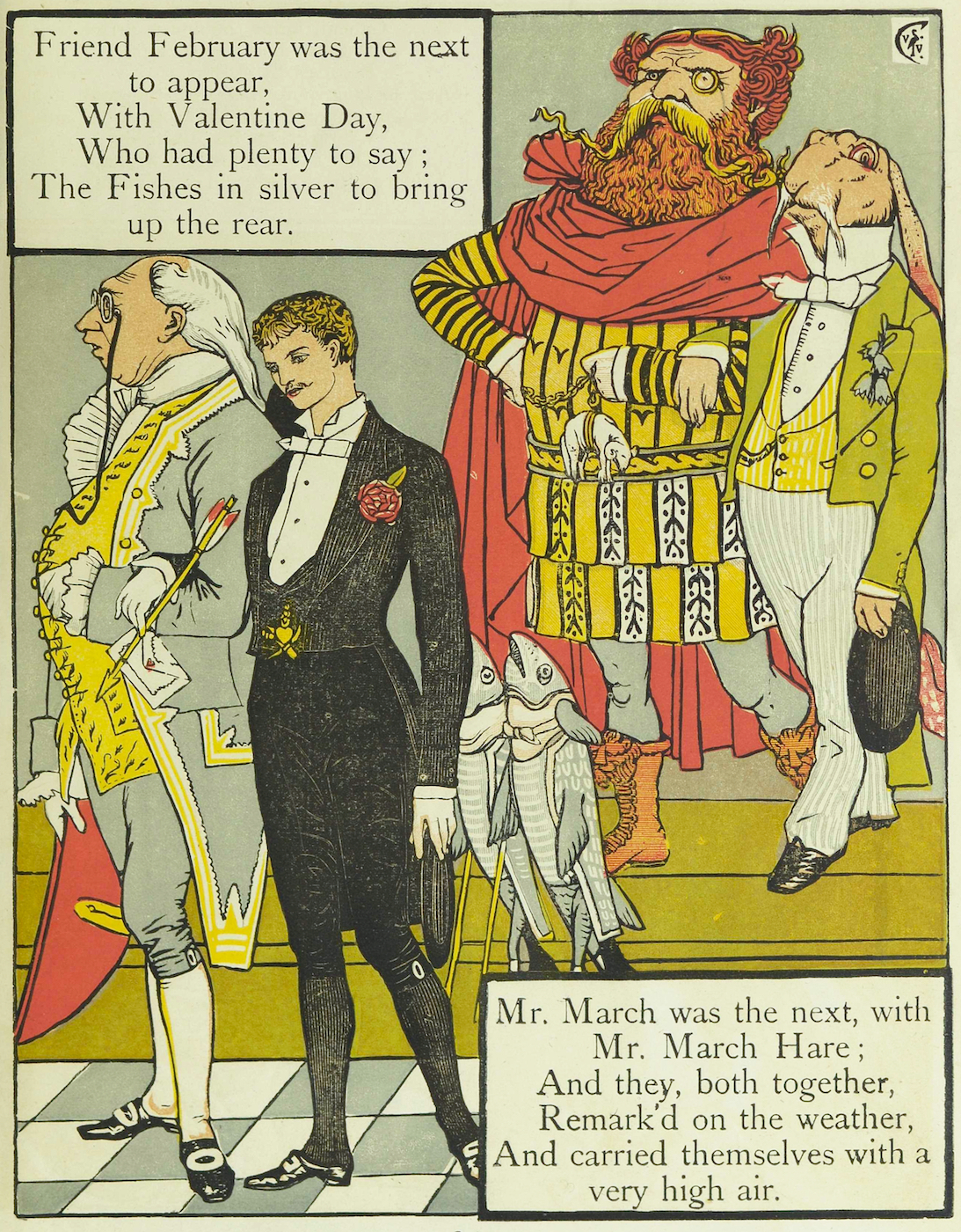 The Procession of the Months ca. 1889 The Public Domain Review