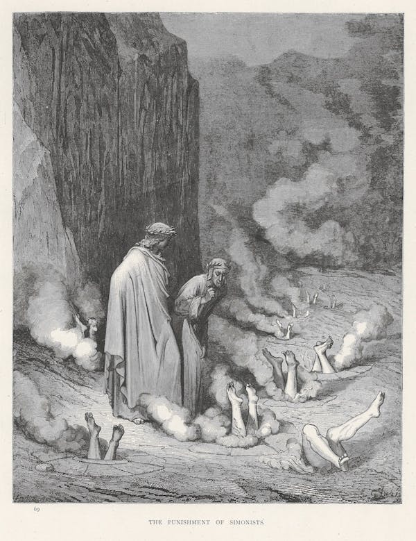 Illustration for Dante's Divine Comedy