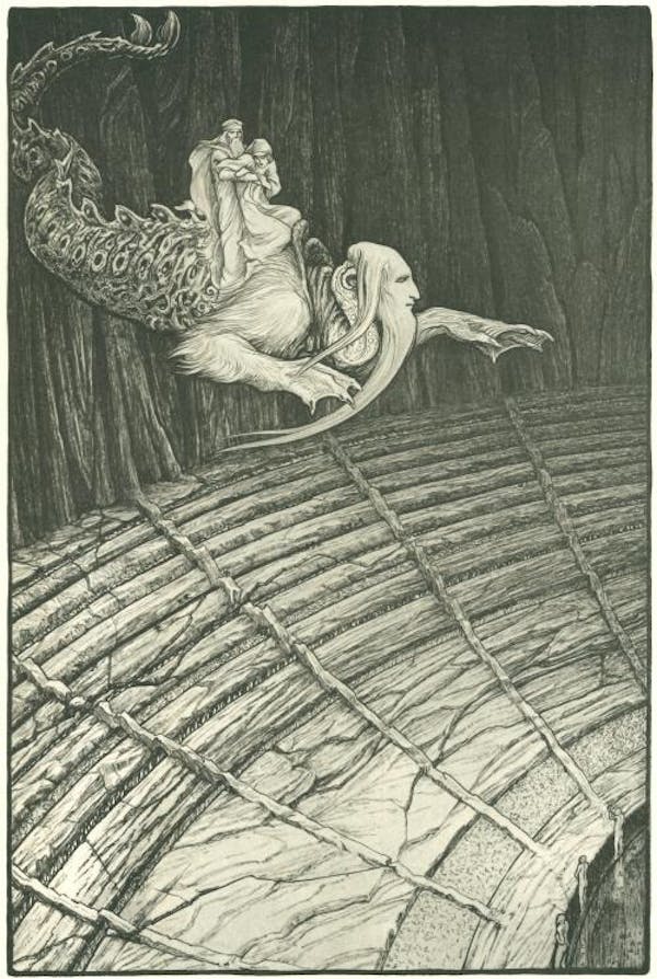 Illustration for Dante's Divine Comedy