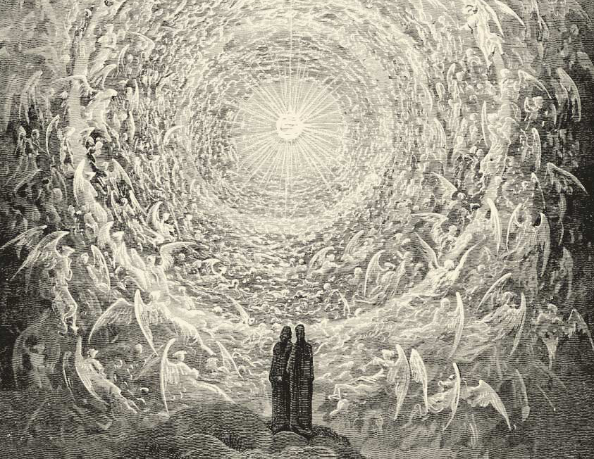 The Divine Comedy by Dante Alighieri , Inferno, Canto 34 : Virgil and Dante  ascend to the upper