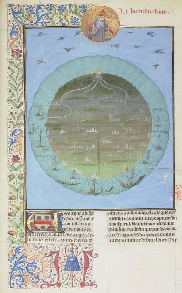 Illumination depicting a map