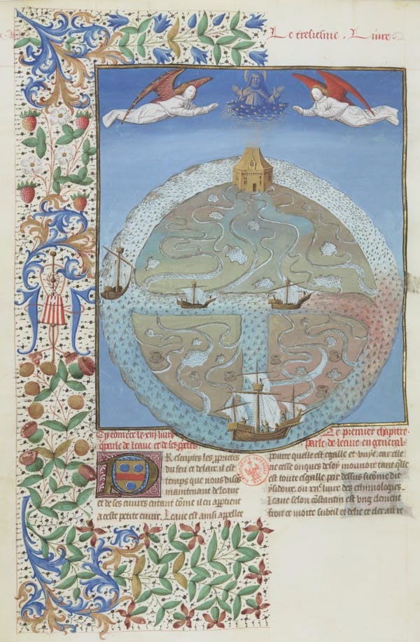 Illumination depicting a map