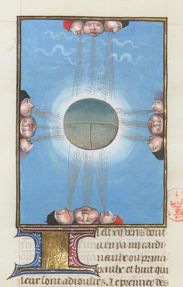 Illumination depicting a map