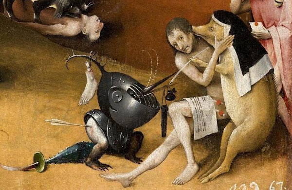 Details from Bosch's Garden of Earthly Delights (ca. 1500 ...